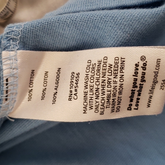 Life Is Good Tops Life Is Good Black Cat And Chair Top Size L